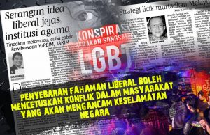 PENYEBARAN FAHAMAN LIBERAL BOLEH MENCETUSKAN KONFLIK DALAM MASYARAKAT YANG AKAN MENGANCAM KESELAMATAN NEGARA