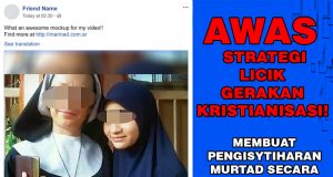 AWAS STRATEGI LICIK GERAKAN KRISTIANISASI!!! MEMBUAT PENGISYTIHARAN MURTAD SECARA TERBUKA DI MEDIA SOSIAL DAN MENYERU ORANG ISLAM DI NEGARA INI UNTUK TURUT SERTA.