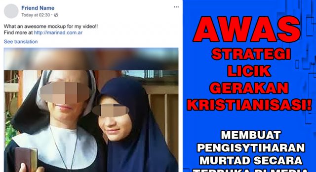 AWAS STRATEGI LICIK GERAKAN KRISTIANISASI!!! MEMBUAT PENGISYTIHARAN MURTAD SECARA TERBUKA DI MEDIA SOSIAL DAN MENYERU ORANG ISLAM DI NEGARA INI UNTUK TURUT SERTA.