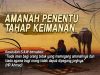 AMANAH PENENTU TAHAP KEIMANAN