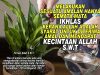 MELAKUKAN SESUATU AMALAN HANYA SEMATA-MATA IKHLAS KERANA ALLAH ADALAH SYARAT UNTUK DITERIMA AMAL DAN MENDAPAT KECINTAAN ALLAH SWT