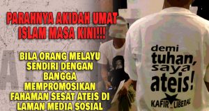 PARAHNYA AKIDAH UMAT ISLAM MASA KINI!!! BILA ORANG MELAYU SENDIRI DENGAN BANGGA MEMPROMOSIKAN FAHAMAN SESAT ATEIS DI LAMAN MEDIA SOSIAL