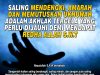 SALING MENDENGKI, AMARAH DAN MEMUTUSKAN UKHUWAH ADALAH AKHLAK TERCELA YANG PERLU DIJAUHI DEMI MENDAPAT REDHA ALLAH SWT