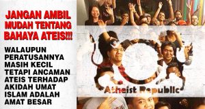 JANGAN AMBIL MUDAH TENTANG BAHAYA ATEIS!!! WALAUPUN PERATUSANNYA MASIH KECIL TETAPI ANCAMAN ATEIS TERHADAP AKIDAH UMAT ISLAM ADALAH AMAT BESAR