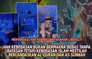 MENYANGKAL HAK KEBEBASAN FAHAMAN LIBERAL!!! HAK KEBEBASAN BUKAN BERMAKNA BEBAS TANPA BATASAN TETAPI KEBEBASAN ISLAM MESTILAH BERLANDASKAN AL-QURAN DAN AS-SUNNAH