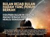 BULAN REJAB BULAN HARAM YANG PENUH BERKAH HIDUPKAN BULAN INI DENGAN IBADAH SEBAGAI PERSIAPAN MENUJU RAMADHAN