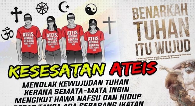 KESESATAN ATEIS!!! MENOLAK KEWUJUDAN TUHAN KERANA SEMATA-MATA INGIN MENGIKUT HAWA NAFSU DAN HIDUP BEBAS TANPA ADA SEBARANG IKATAN