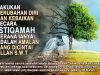 LAKUKAN PERUBAHAN DIRI DAN KEBAIKAN SECARA ISTIQAMAH KERANA IANYA ADALAH AMALAN YANG DICINTAI ALLAH SWT