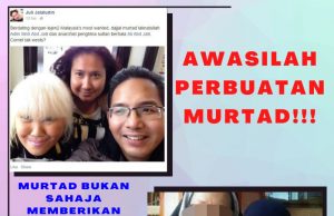AWASILAH PERBUATAN MURTAD!!! MURTAD BUKAN SAHAJA MEMBERIKAN IMPLIKASI NEGATIF KEPADA INDIVIDU BAHKAN KEPADA KELUARGA, MASYARAKAT DAN AGAMA