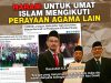 HARAM UNTUK UMAT ISLAM MENGIKUTI PERAYAAN AGAMA LAIN