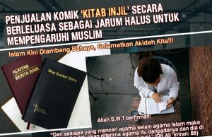 PENJUALAN KOMIK ‘KITAB INJIL’ SECARA BERLELUASA SEBAGAI JARUM HALUS UNTUK MEMPENGARUHI MUSLIM ISLAM KINI DIAMBANG BAHAYA, SELAMATKAN AKIDAH KITA