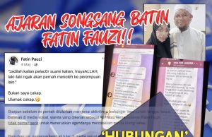 AJARAN SONGSANG BATIN FATIN FAUZI -HUBUNGAN SUAMI ISTERI TIDAK HARUS DIBINCANGKAN SECARA TERBUKA KERANA MENGUNDANG AIB SENDIRI
