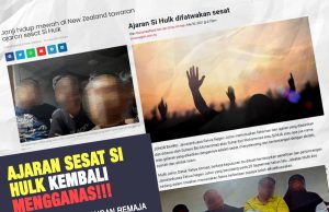 AJARAN SESAT SI HULK KEMBALI MENGGANAS!!! BUKAN SAHAJA GOLONGAN REMAJA MENJADI SASARAN, MALAH SATU KELUARGA TURUT MENGAKU NABI MUHAMMAD SAW ADALAH TUHAN