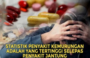 STATISTIK PENYAKIT KEMURUNGAN ADALAH YANG TERTINGGI SELEPAS PENYAKIT JANTUNG – MOHON KEPADA ALLAH SWT AGAR SENTIASA DIJAUHI DARI SEBARANG PENYAKIT HATI