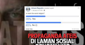 PROPAGANDA ATEIS DI LAMAN SOSIAL DENGAN NIAT MEMBURUKKAN ISLAM TERNYATA MEMAKAN DIRI