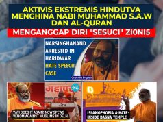 AKTIVIS EKSTREMIS HINDUTVA MENGHINA NABI MUHAMMAD SAW & AL – QURAN :MENGANGGAP DIRI “SESUCI” ZI0NI5