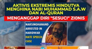 AKTIVIS EKSTREMIS HINDUTVA MENGHINA NABI MUHAMMAD SAW & AL – QURAN :MENGANGGAP DIRI “SESUCI” ZI0NI5