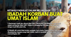 KETAHUI FADHILAT DALAM MELAKUKAN IBADAH KORBAN BUAT UMAT ISLAM