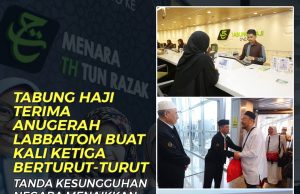 TABUNG HAJI TERIMA ANUGERAH LABBAITOM BUAT KALI KETIGA BERTURUT – TURUT TANDA KESUNGGUHAN NEGARA MENAIKKAN SYIAR ISLAM