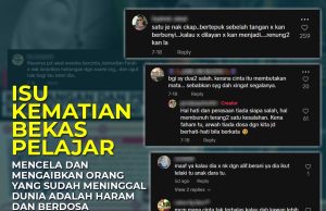 ISU KEMATIAN BEKAS PELAJAR UNIVERSITI AWAM-MENCELA DAN MENGAIBKAN ORANG YANG SUDAH MENINGGAL DUNIA ADALAH HARAM DAN BERDOSA