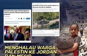 MENGHALAU WARGA PALESTIN KE JORDAN DAN MESIR AGENDA HALUS GOLONGAN KAFIR MELAKUKAN PEMBERSIHAN ETNIK UMAT ISLAM
