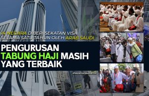 14 NEGARA DIBERI SEKATAN VISA SELAMA SATU TAHUN OLEH ARAB SAUDIPENGURUSAN TABUNG HAJI MASIH YANG TERBAIK