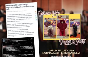 PAKAIAN LELAKI PERSIS WANITA‘JARUM HALUS’ CUBA NORMALISASI PEMIKIRAN BELIA