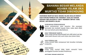 BAHANA BESAR MELANDA AGAMA ISLAM JIKA MURTAD TIDAK DIBENDUNG