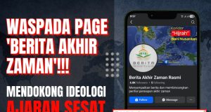 WASPADA PAGE ‘BERITA AKHIR ZAMAN’!!! MENDOKONG IDEOLOGI AJARAN SESAT PERJALANAN MIMPI YANG TERAKHIR