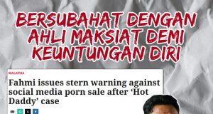 BERSUBAHAT DENGAN AHLI MAKSIAT DEMI KEUNTUNGAN DIRI