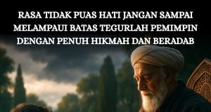 RASA TIDAK PUAS HATI JANGAN SAMPAI MELAMPAUI BATAS – TEGURLAH PEMIMPIN DENGAN PENUH HIKMAH DAN BERADAB