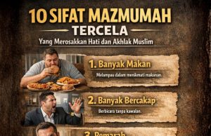 10 SIFAT MAZMUMAH TERCELA YANG MEROSAKKAN HATI DAN AKHLAK MUSLIM
