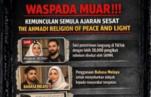 WASPADA MUAR!!! KEMUNCULAN SEMULA AJARAN SESAT THE AHMADI RELIGION OF PEACE AND LIGHT