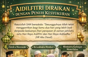AIDILFITRI DIRAIKAN DENGAN PENUH KESYUKURAN