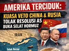 AMERIKA TERCIDUK: KUASA VETO CHINA & RUSIA TOLAK RESOLUSI AS BUKA SELAT HORMUZ