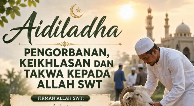 AIDILADHA: PENGORBANAN, KEIKHLASAN DAN TAKWA KEPADA ALLAH SWT
