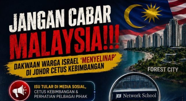 JANGAN CABAR MALAYSIA!!! DAKWAAN WARGA ISRAEL ‘MENYELINAP’ DI JOHOR CETUS KEBIMBANGAN