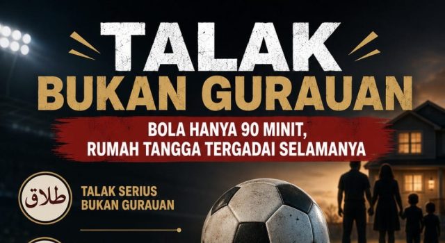 TALAK BUKAN GURAUAN: BOLA HANYA 90 MINIT, RUMAH TANGGA TERGADAI SELAMANYA