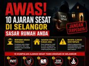 AWAS! 10 AJARAN SESAT DI SELANGOR SASAR RUMAH ANDA