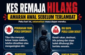 KES REMAJA HILANG: AMARAN AWAL SEBELUM TERLAMBAT