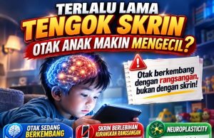 TERLALU LAMA TENGOK SKRIN: OTAK ANAK MAKIN MENGECIL?