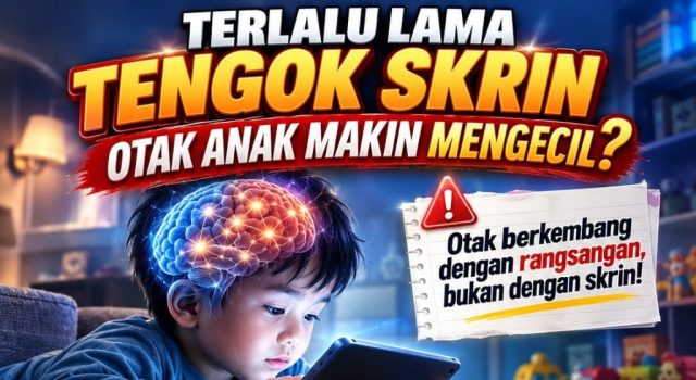 TERLALU LAMA TENGOK SKRIN: OTAK ANAK MAKIN MENGECIL?