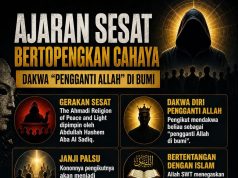 AJARAN SESAT BERTOPENGKAN CAHAYA: DAKWA “PENGGANTI ALLAH” DI BUMI