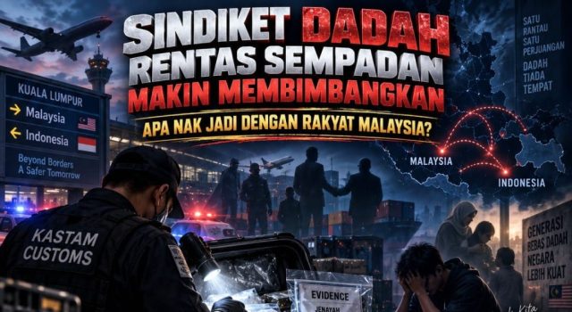 SINDIKET DADAH RENTAS SEMPADAN MAKIN MEMBIMBANGKAN: APA NAK JADI DENGAN RAKYAT MALAYSIA?
