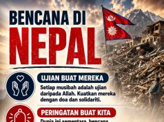 BENCANA DI NEPAL: UJIAN BUAT MEREKA, PERINGATAN BUAT KITA
